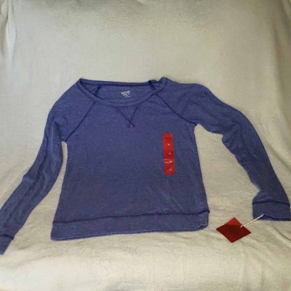 Juniors XS long-sleeved blue Massimo item is new with tags.